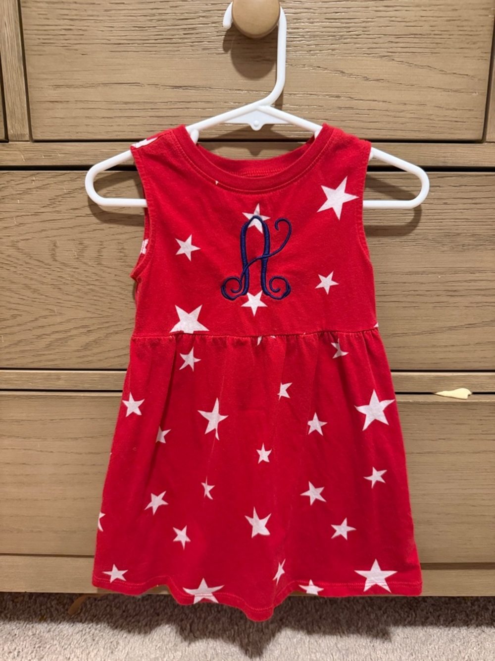 Old Navy Red Dress with White Stars